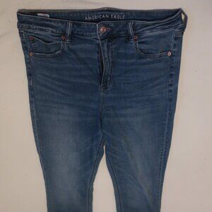 American Eagle Super Stretch Stacked Skinny Jean Size 16